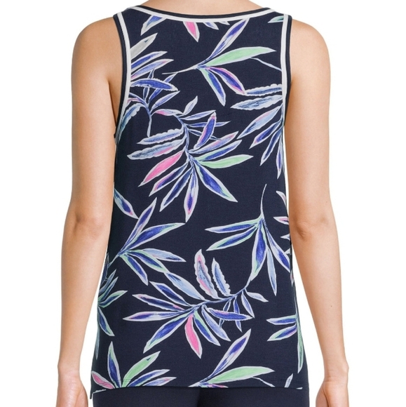 Secret Treasures Dark Navy Tropical Tank - Picture 2 of 4